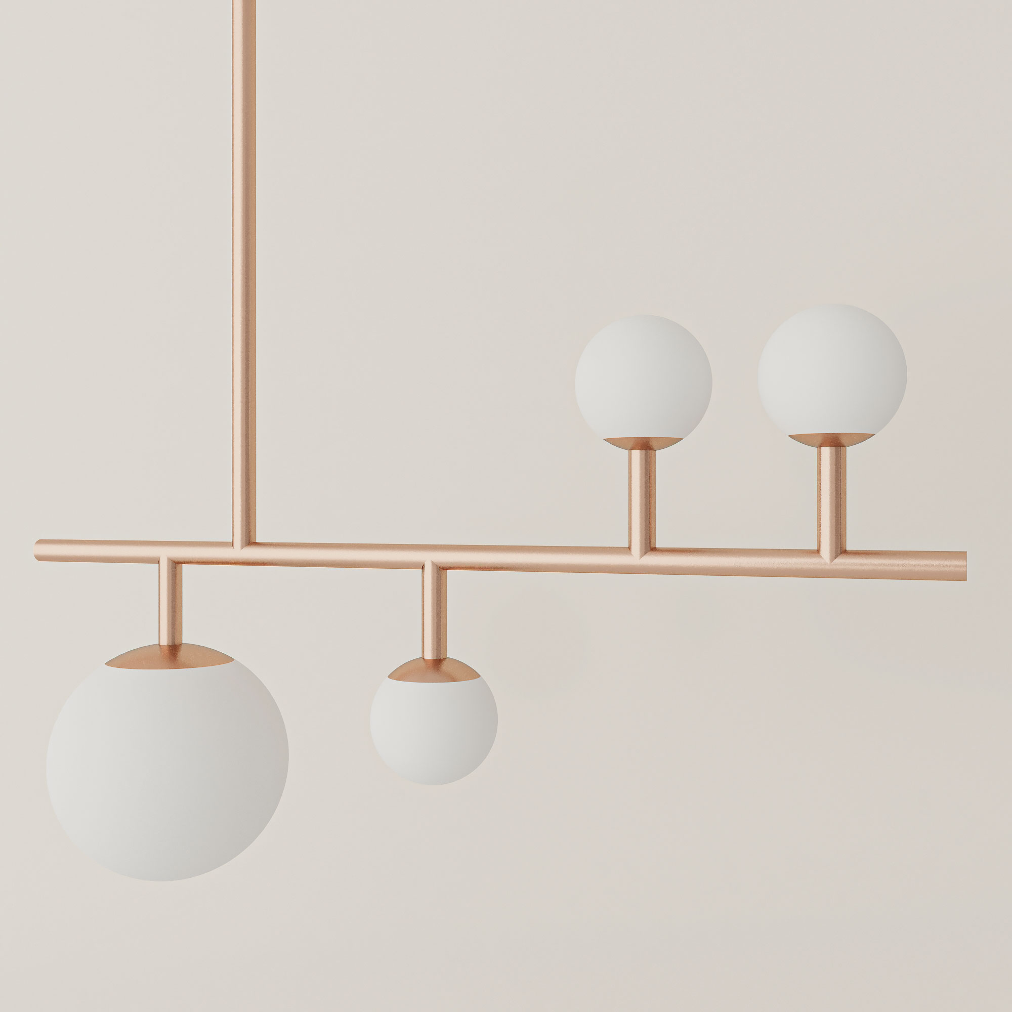 مصباح سقف دائري معدني