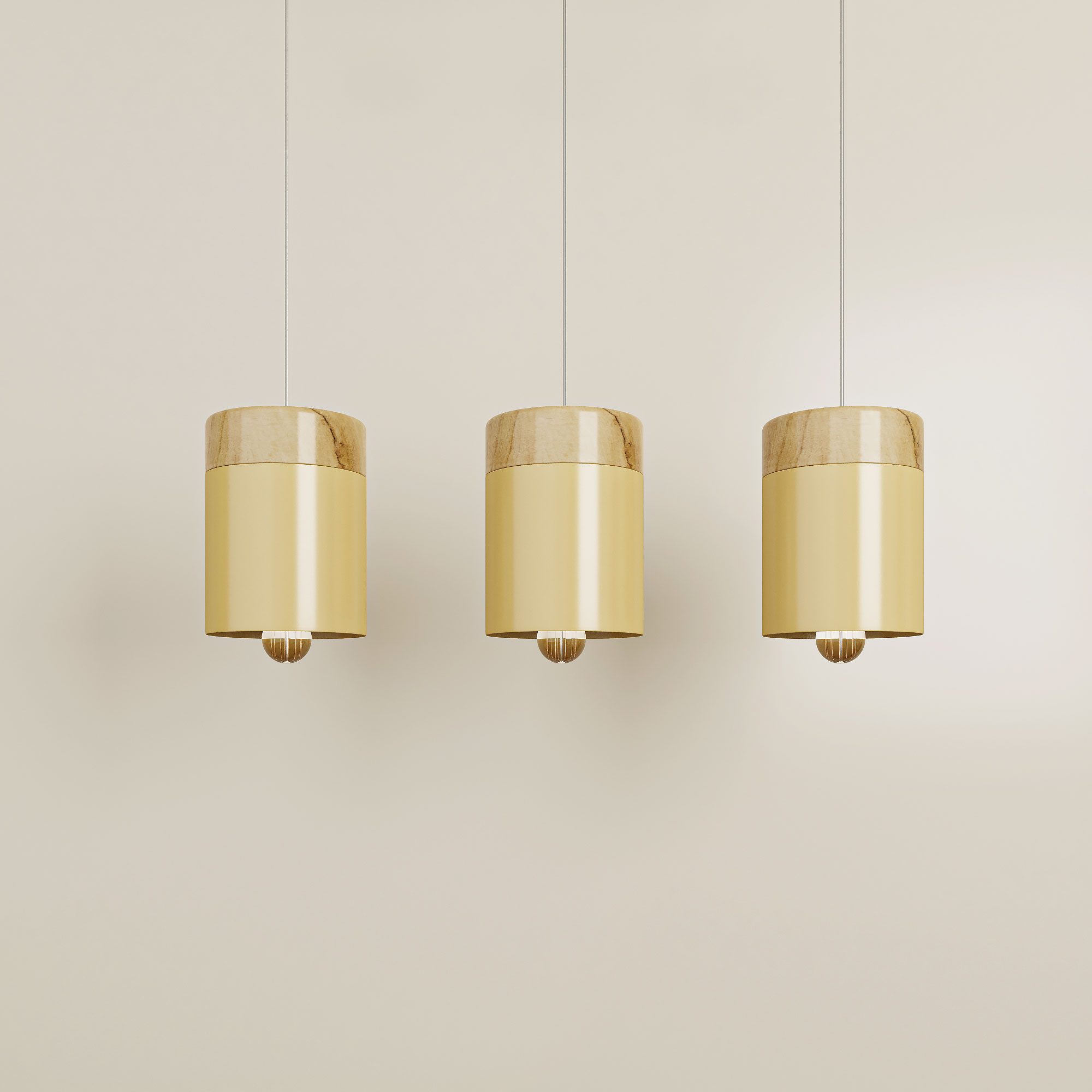 وحدة الإضاءة المعلقة الخشبية