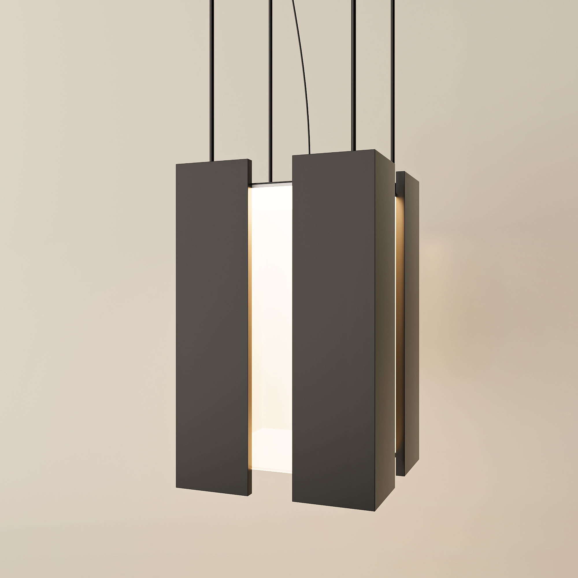 إضاءة مصباح بتصميم مستطيل