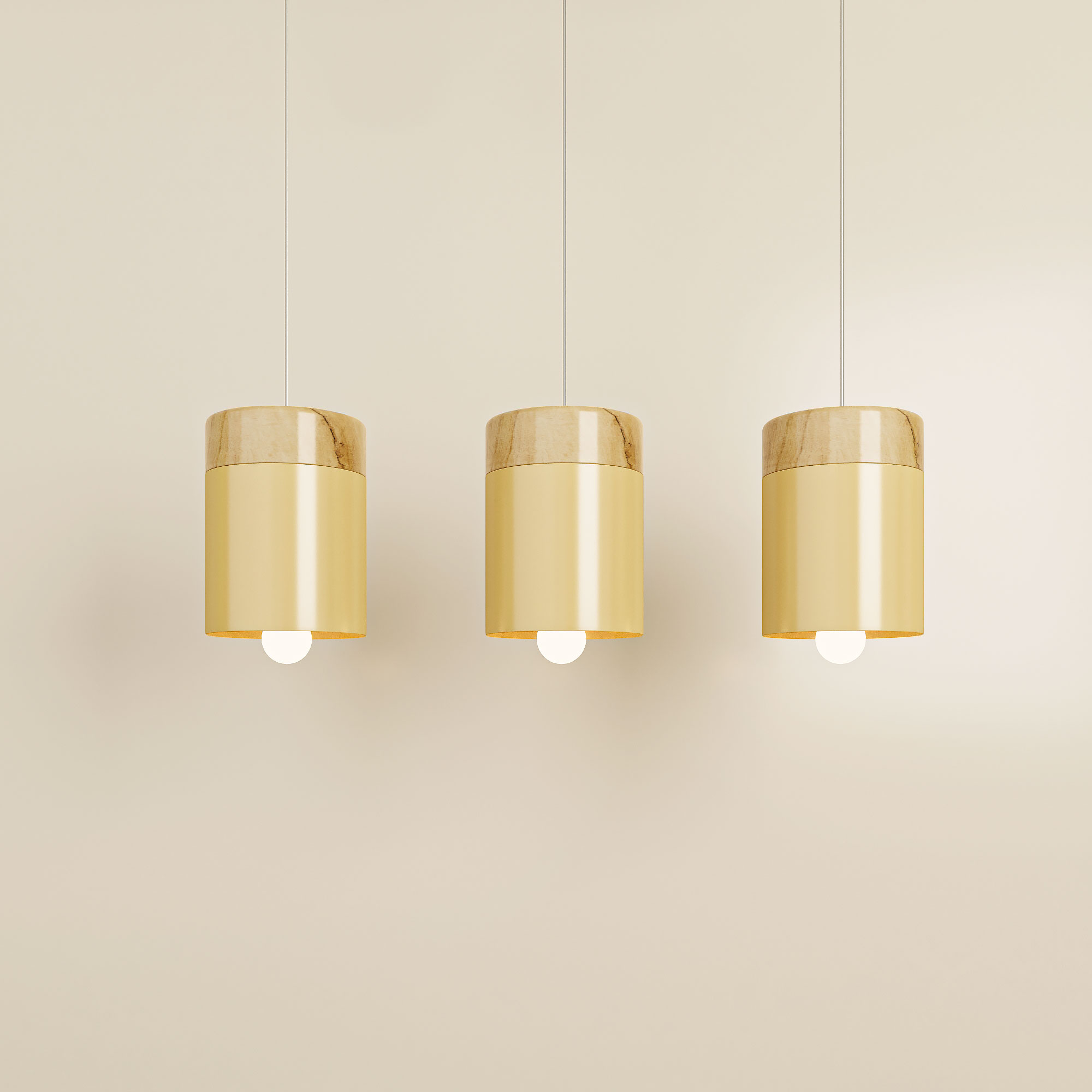 وحدة الإضاءة المعلقة الخشبية