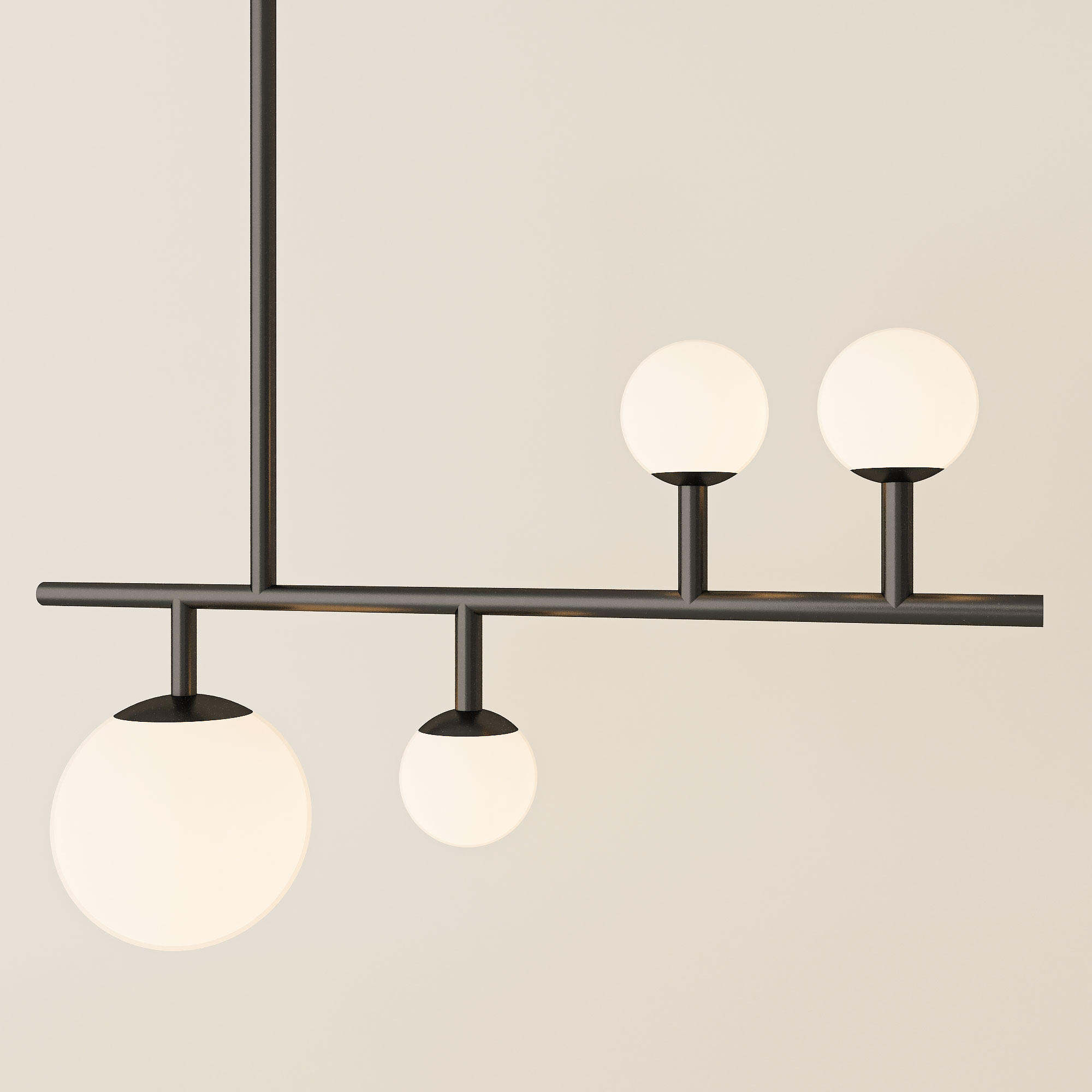 مصباح سقف دائري معدني